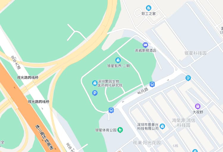 明微生物联系地址位置示意图